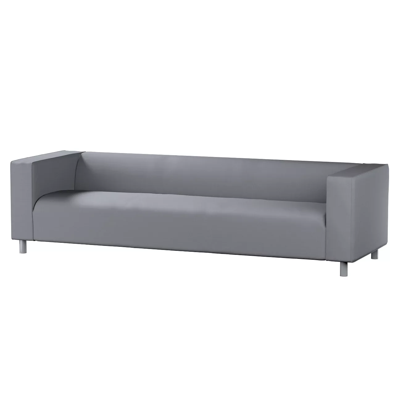 Bezug für Klippan 4-Sitzer Sofa, grau, Bezug für Klippan 4-Sitzer, Cotton P günstig online kaufen