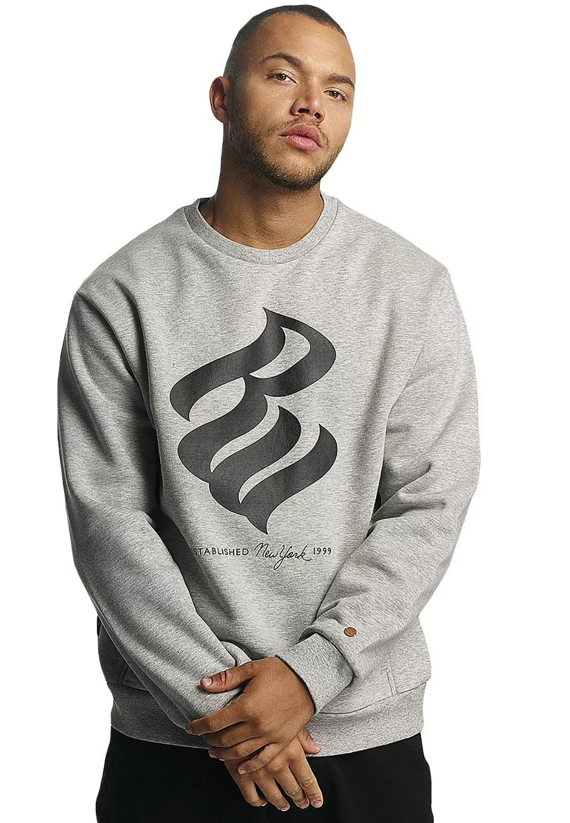 Rocawear Herren Sweatshirt CREWNECK RWCN012GM Grey Grau günstig online kaufen