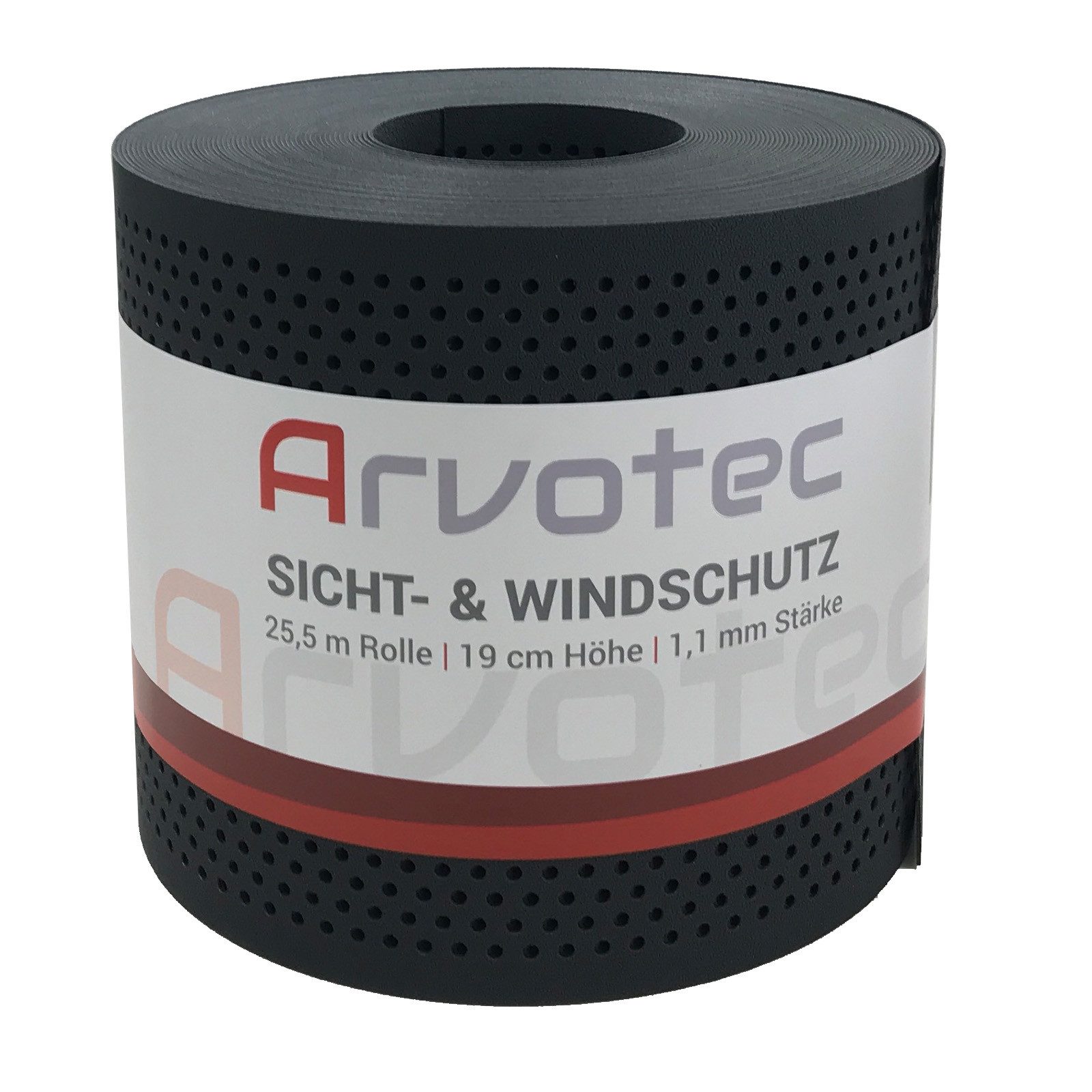Arvotec Sichtschutzstreifen EXCLUSIVE Sichtschutzrolle 25m "Gelocht", günstig online kaufen