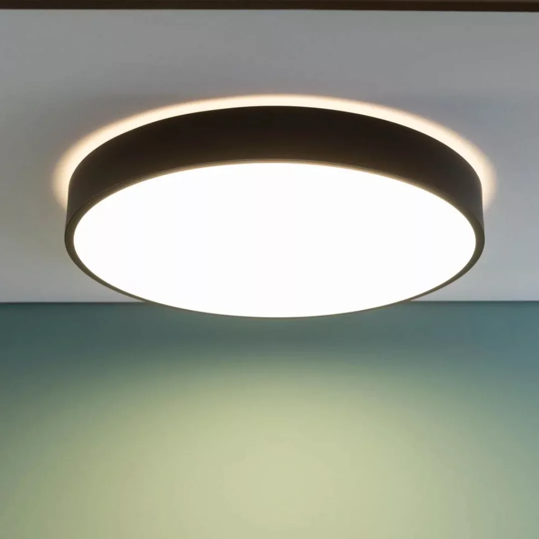 LED Deckenleuchte Slimline in Schwarz und Weiß 60W 6800lm günstig online kaufen