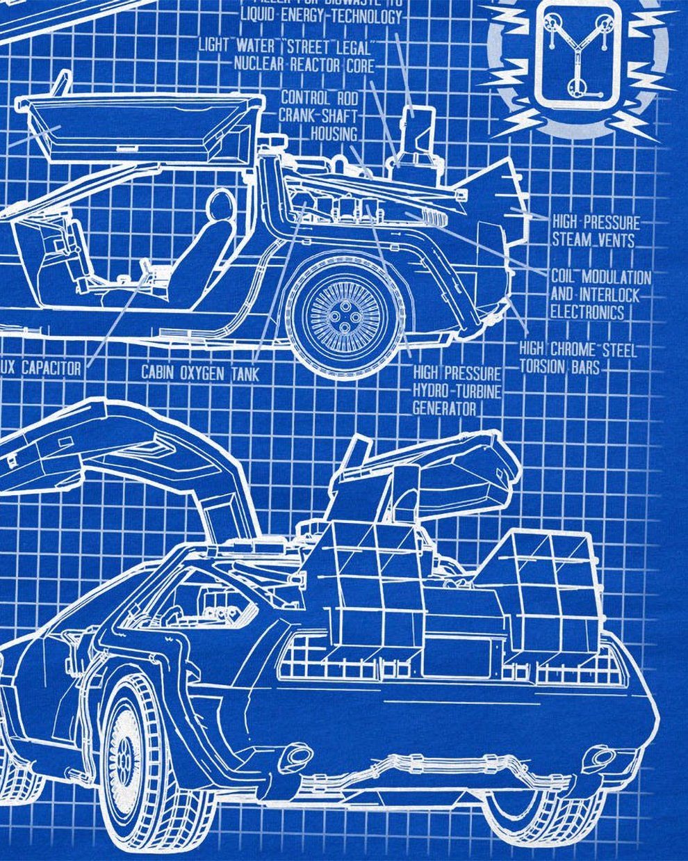 style3 T-Shirt Delorean DMC-12 zurück in günstig online kaufen