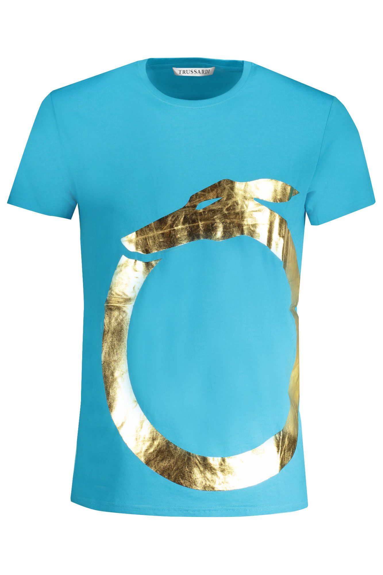 Trussardi T-Shirt Blaues Herren Kurzarm T-Shirt günstig online kaufen