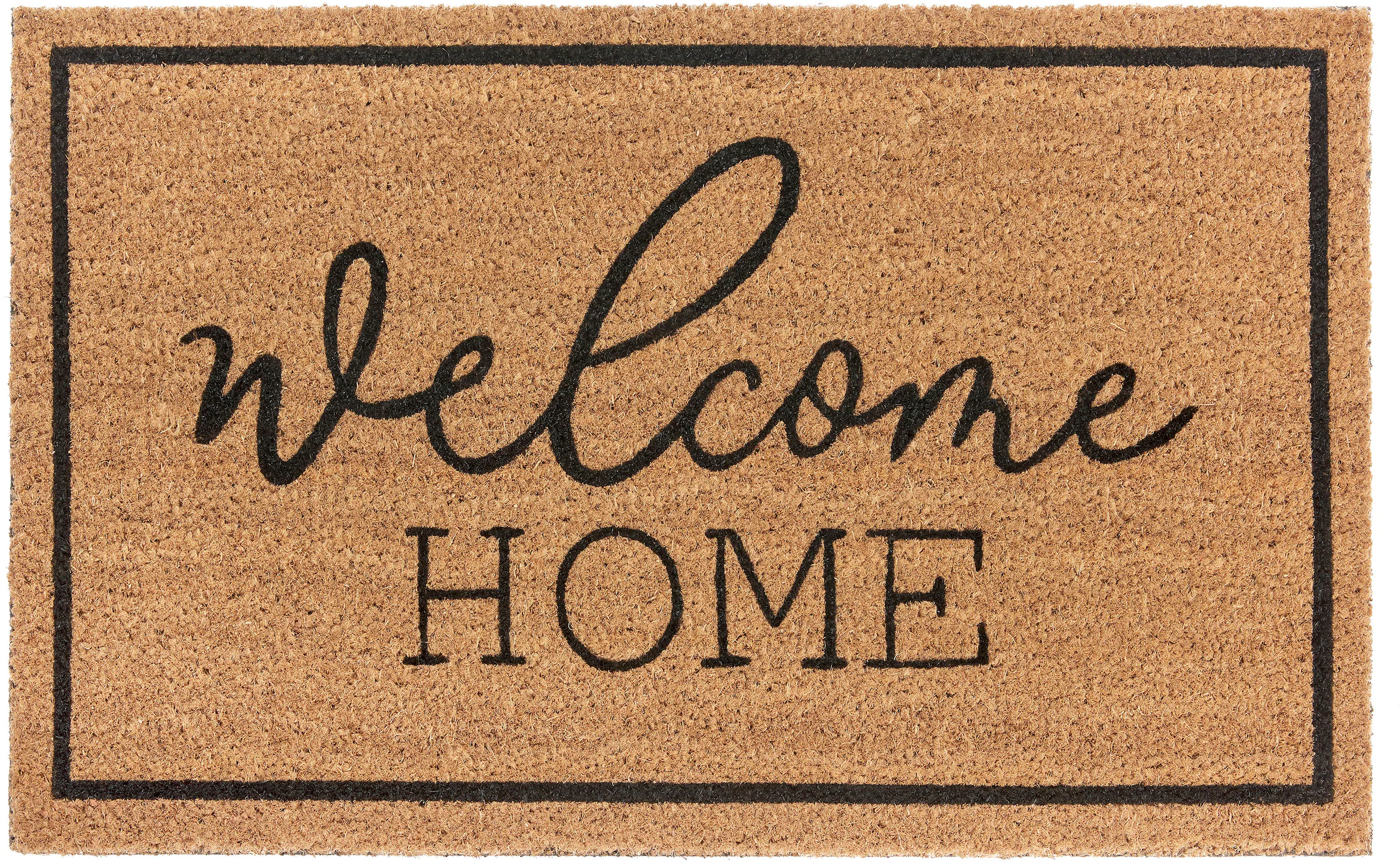 HANSE Home Fußmatte »Mix Mats Kokos Welcome Home«, rechteckig, Kokos, Schmu günstig online kaufen