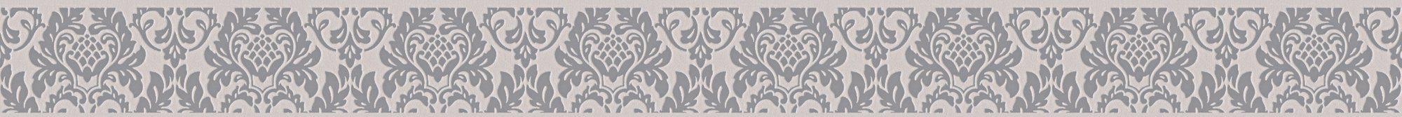 Bricoflor Barock Tapetenborte in Schwarz Weiß Selbstklebende Tapetenbordüre günstig online kaufen