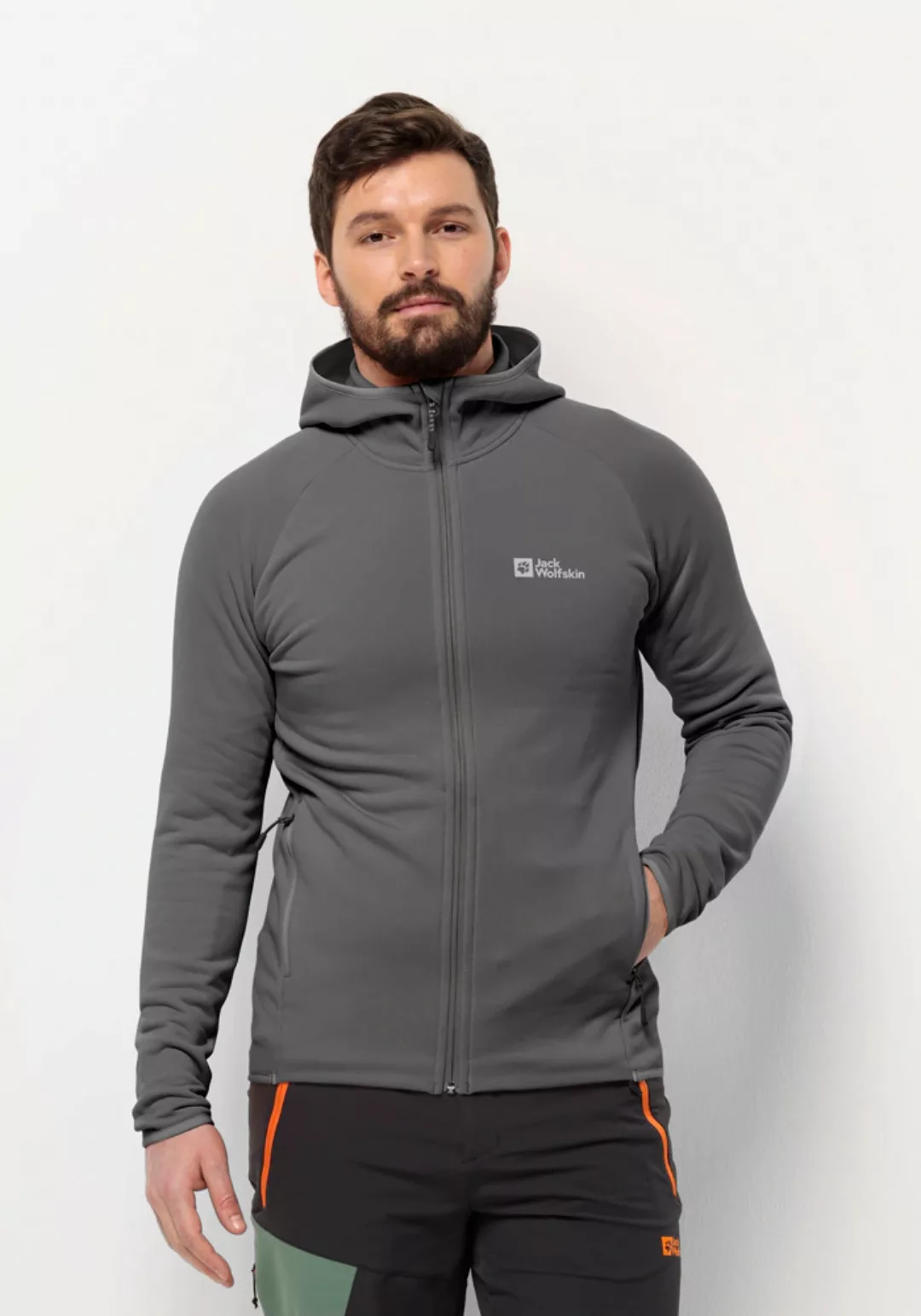 Jack Wolfskin Fleecejacke "BAISELBERG HOODED FZ M", mit Kapuze günstig online kaufen