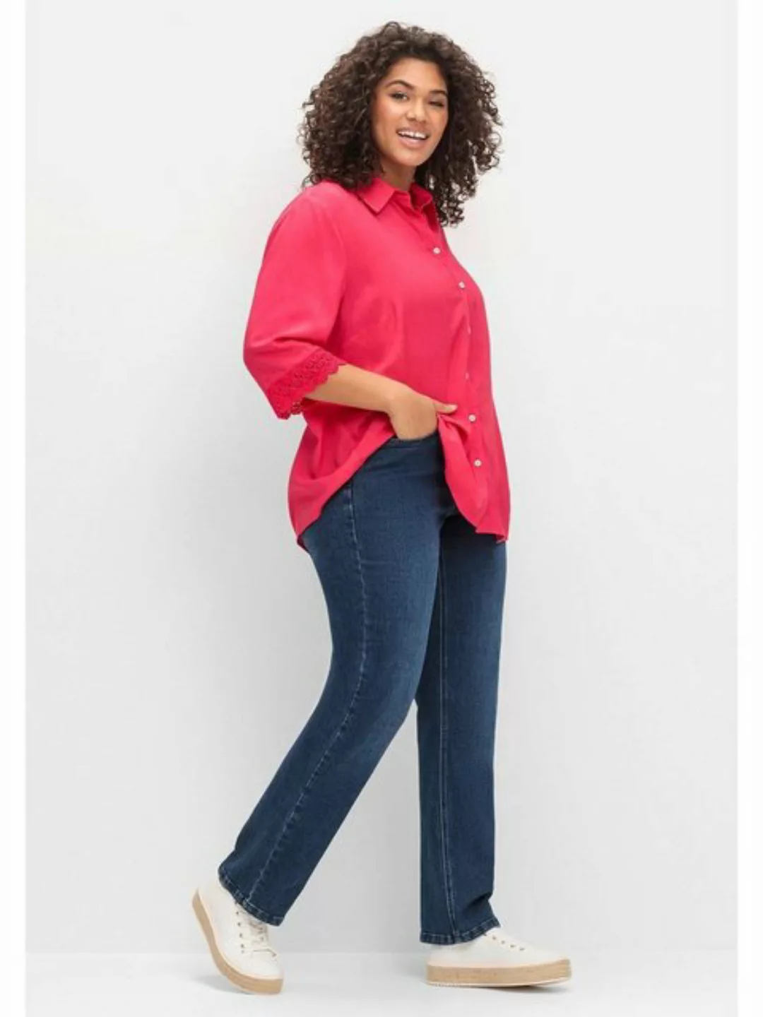 Sheego Stretch-Jeans Große Größen mit funktionellen TruTemp365® Fasern günstig online kaufen