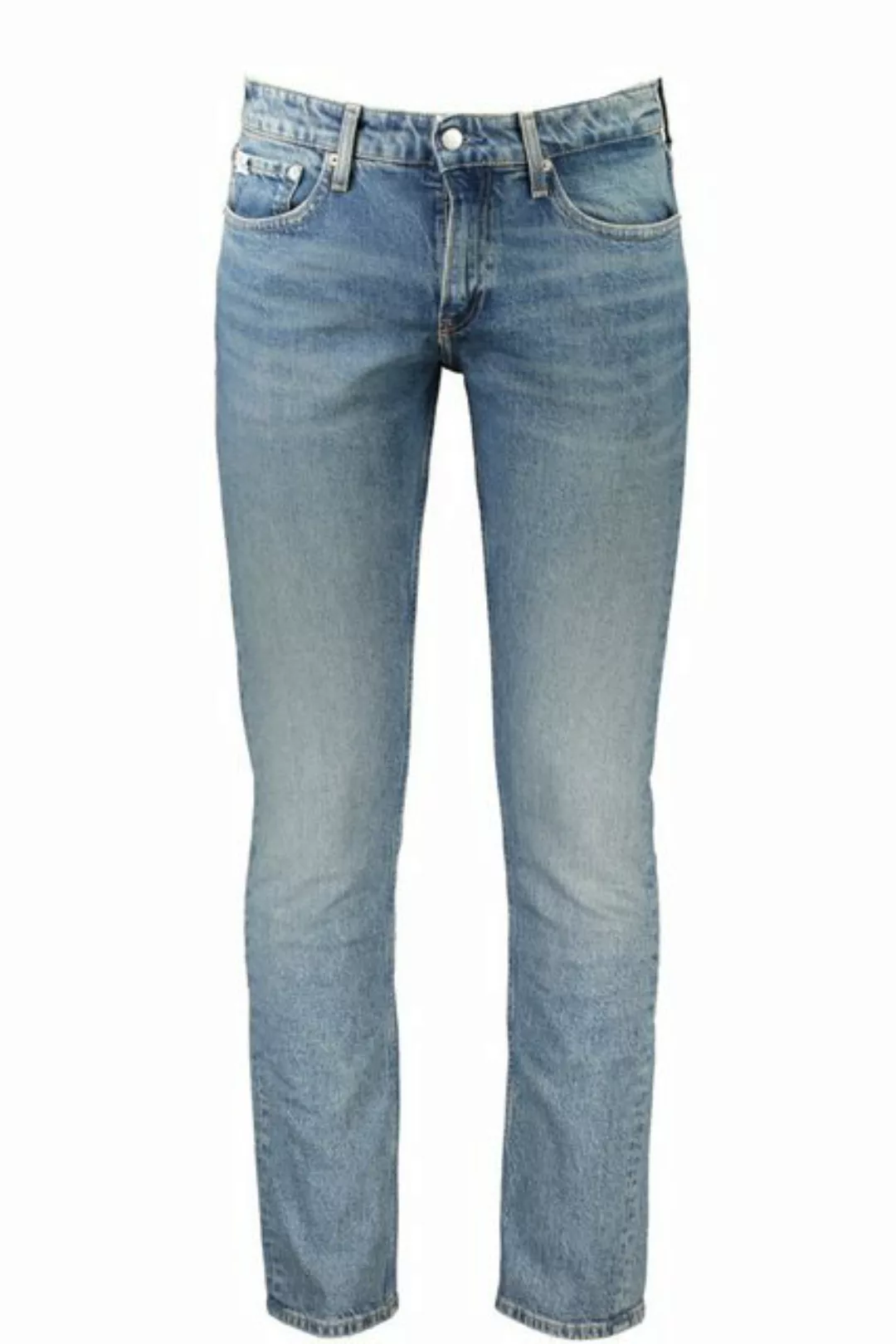 Calvin Klein Jeans 5-Pocket-Jeans Herren Slim Fit Jeans Blau mit Used-Effek günstig online kaufen