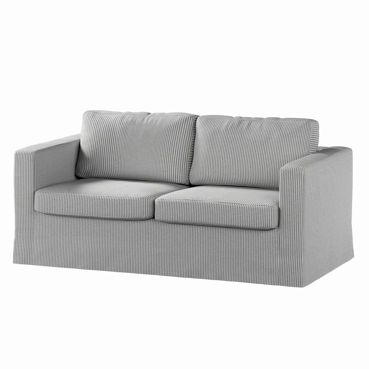 Bezug für Karlstad 2-Sitzer Sofa nicht ausklappbar, lang, schwarz-beige, So günstig online kaufen