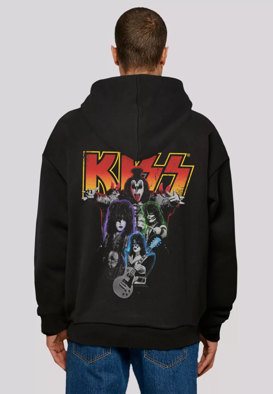 F4NT4STIC Kapuzenpullover "Kiss Rock Band Neon", Premium Qualität, Musik, B günstig online kaufen