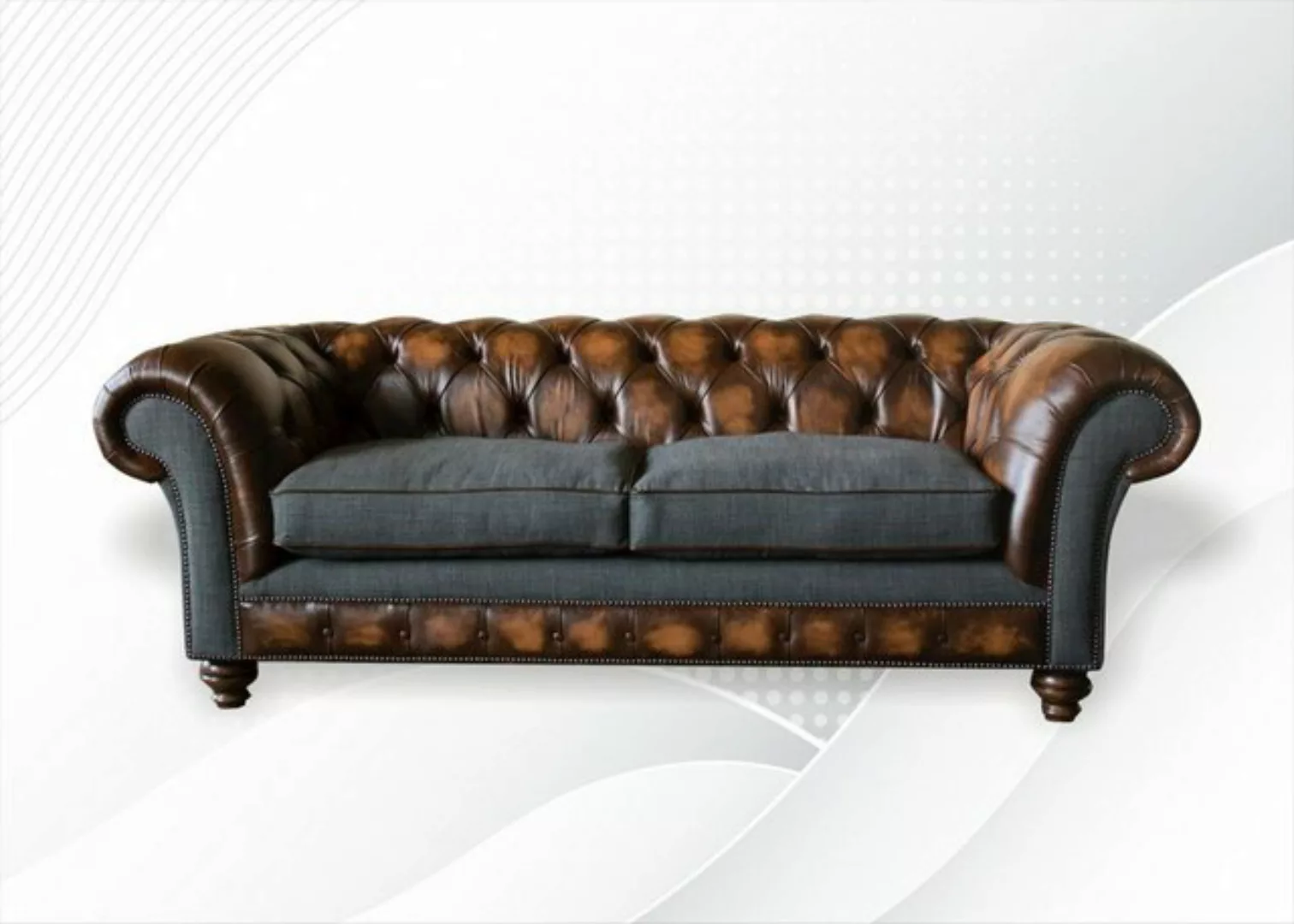 JVmoebel Chesterfield-Sofa, Chesterfield 3 Sitzer Design Sofa Couch 220 cm günstig online kaufen