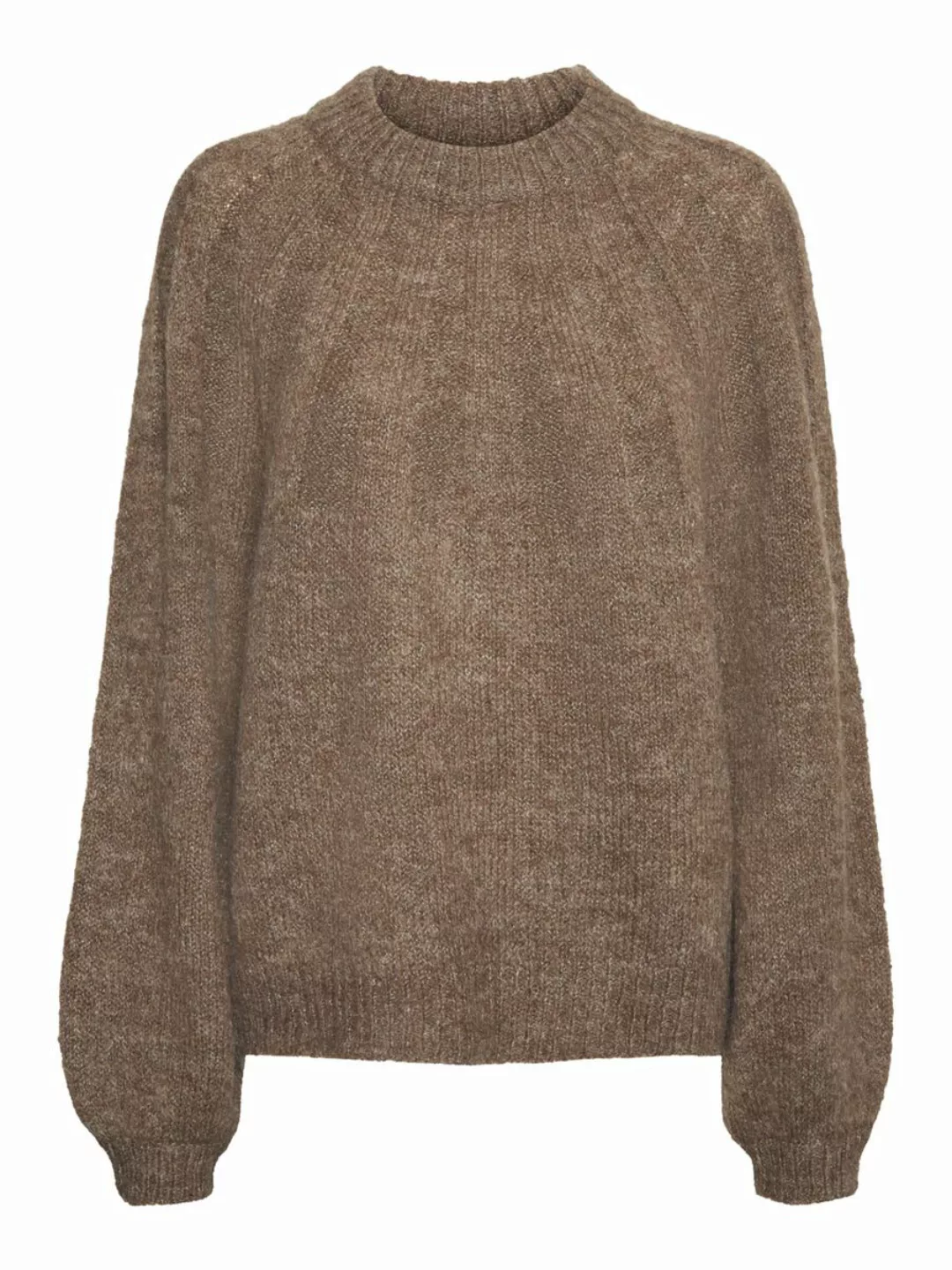 NOISY MAY Hoher Kragen Pullover Damen Braun günstig online kaufen