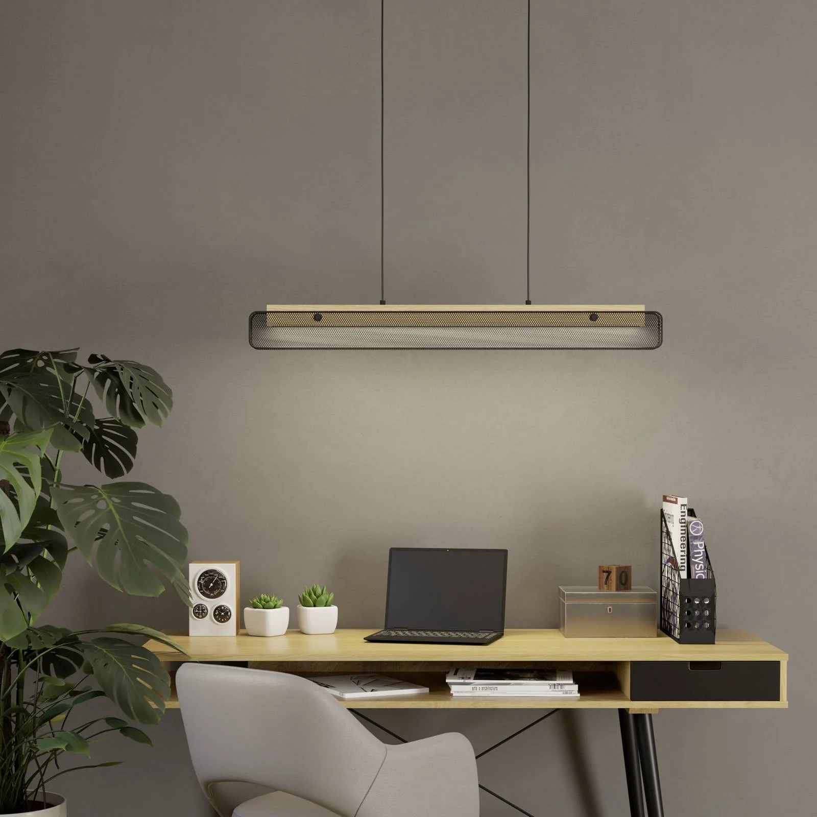 EGLO connect LED-Hängeleuchte Kokomo-Z, schwarz, Holz, Stahl günstig online kaufen