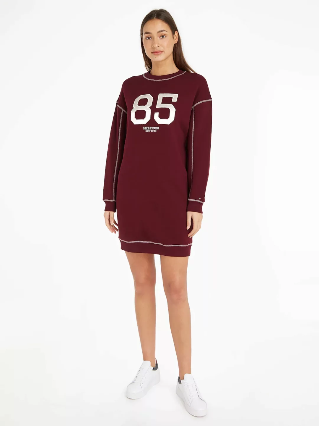 Tommy Hilfiger Sweatkleid "VARSITY 85 SWTSHIRT DRESS LS", mit Logoprägung günstig online kaufen