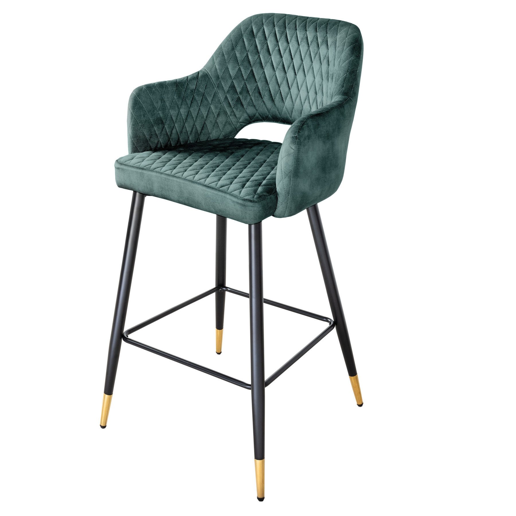 riess-ambiente Barhocker PARIS petrol / schwarz-gold günstig online kaufen