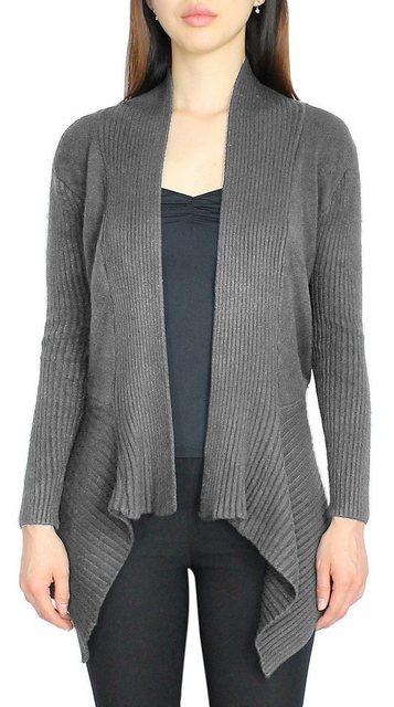 dy_mode Cardigan Strickjacke Damen Cardigan Langarm in Unifarben Feinstrick günstig online kaufen