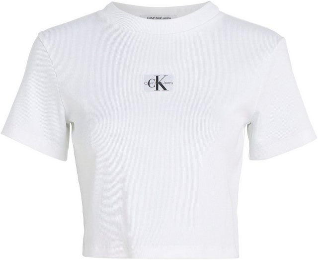 Calvin Klein Jeans T-Shirt BADGE RIB SHORT SLEEVE TEE günstig online kaufen