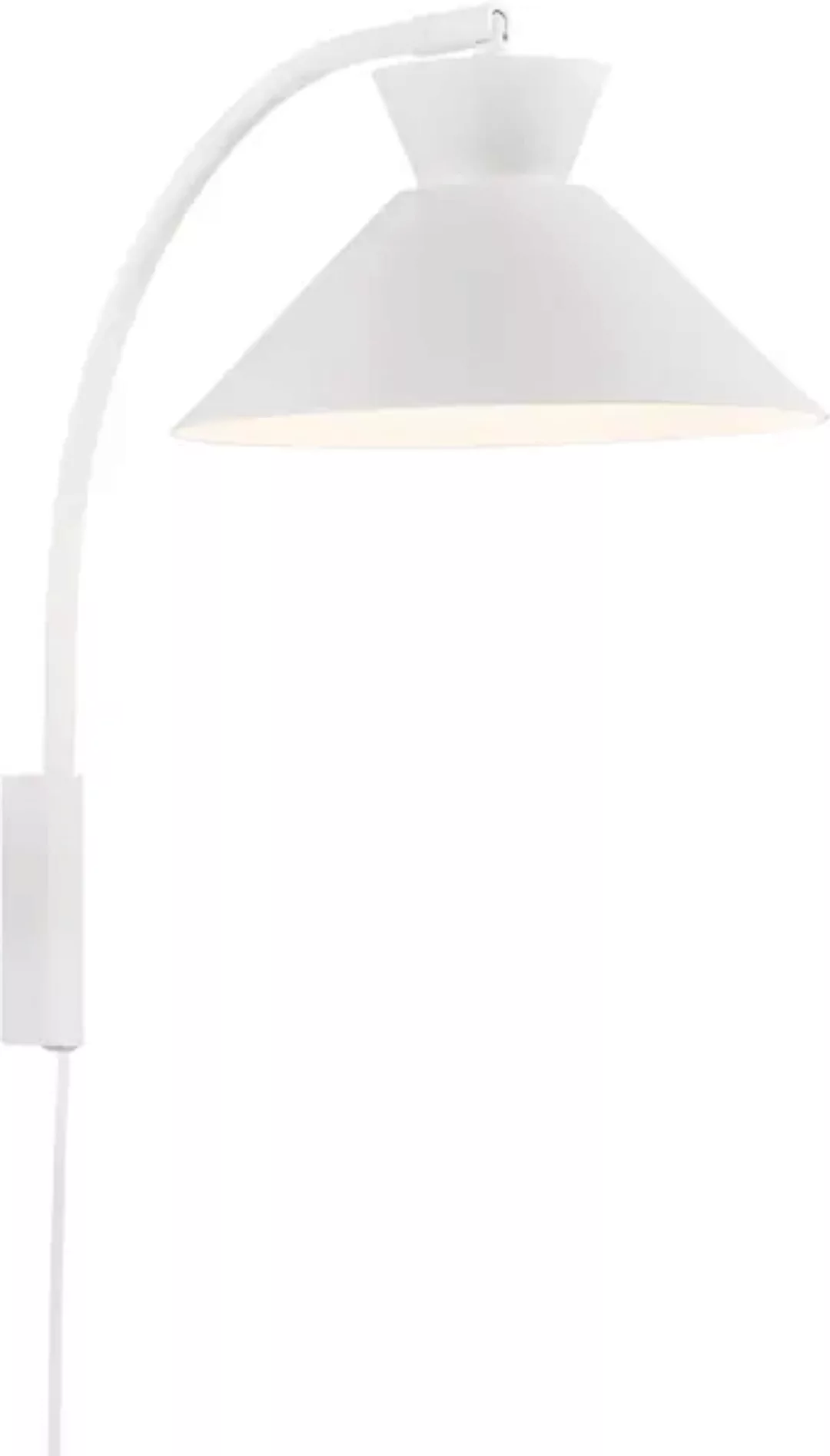 Wandlampe Dial mit Stecker, weiß günstig online kaufen