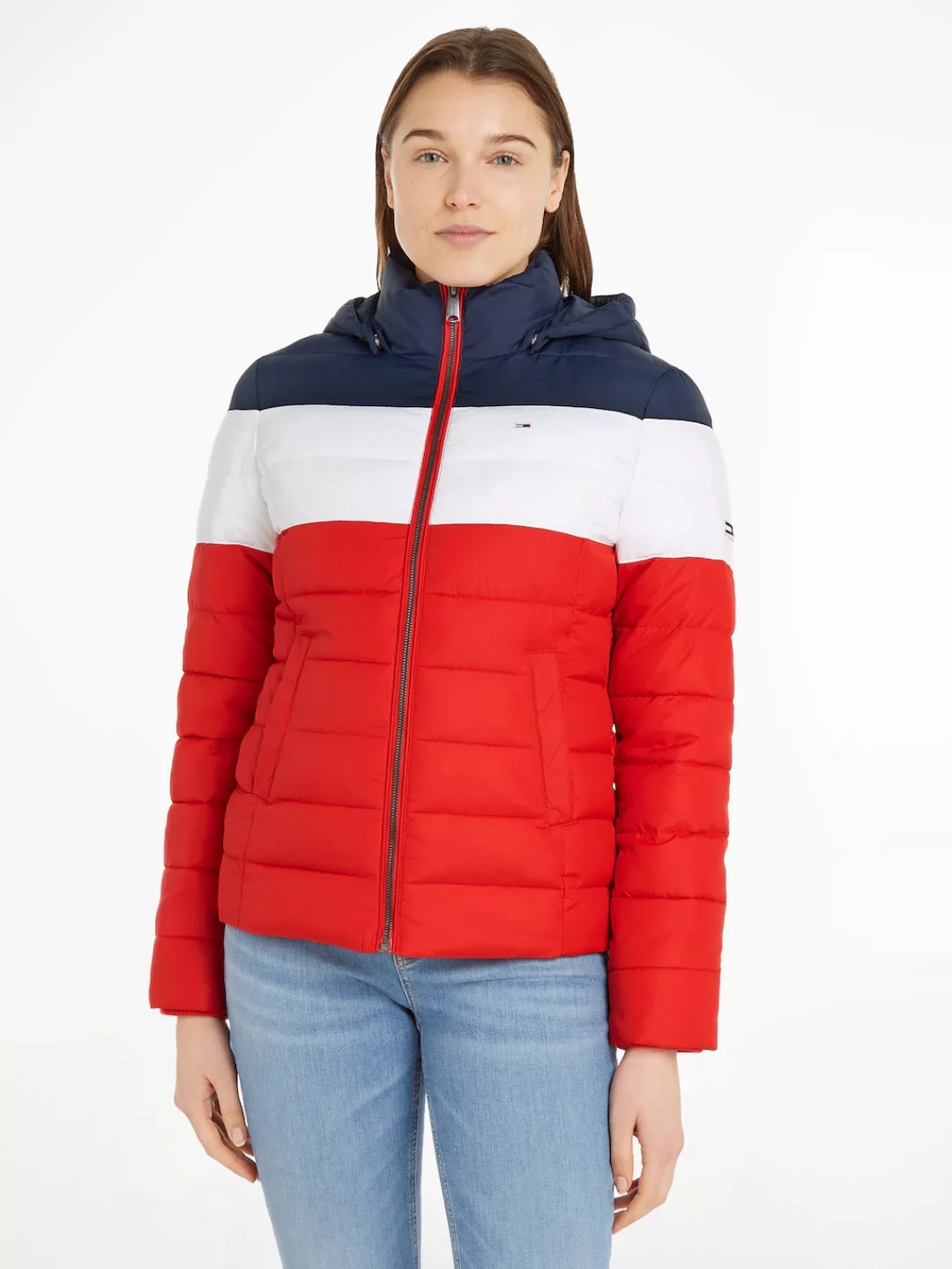 Tommy Jeans Outdoorjacke "TJW COLORBLOCK JACKET", mit Kapuze, im modischem günstig online kaufen