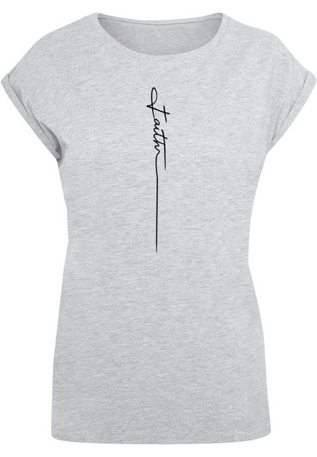 Merchcode T-Shirt Merchcode Damen Ladies Faith Extended Shoulder Tee (1-tlg günstig online kaufen
