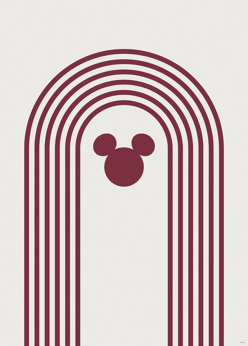 Komar Wandbild "Minimal Mickey", (1 St.), Deutsches Premium-Poster Fotopapi günstig online kaufen