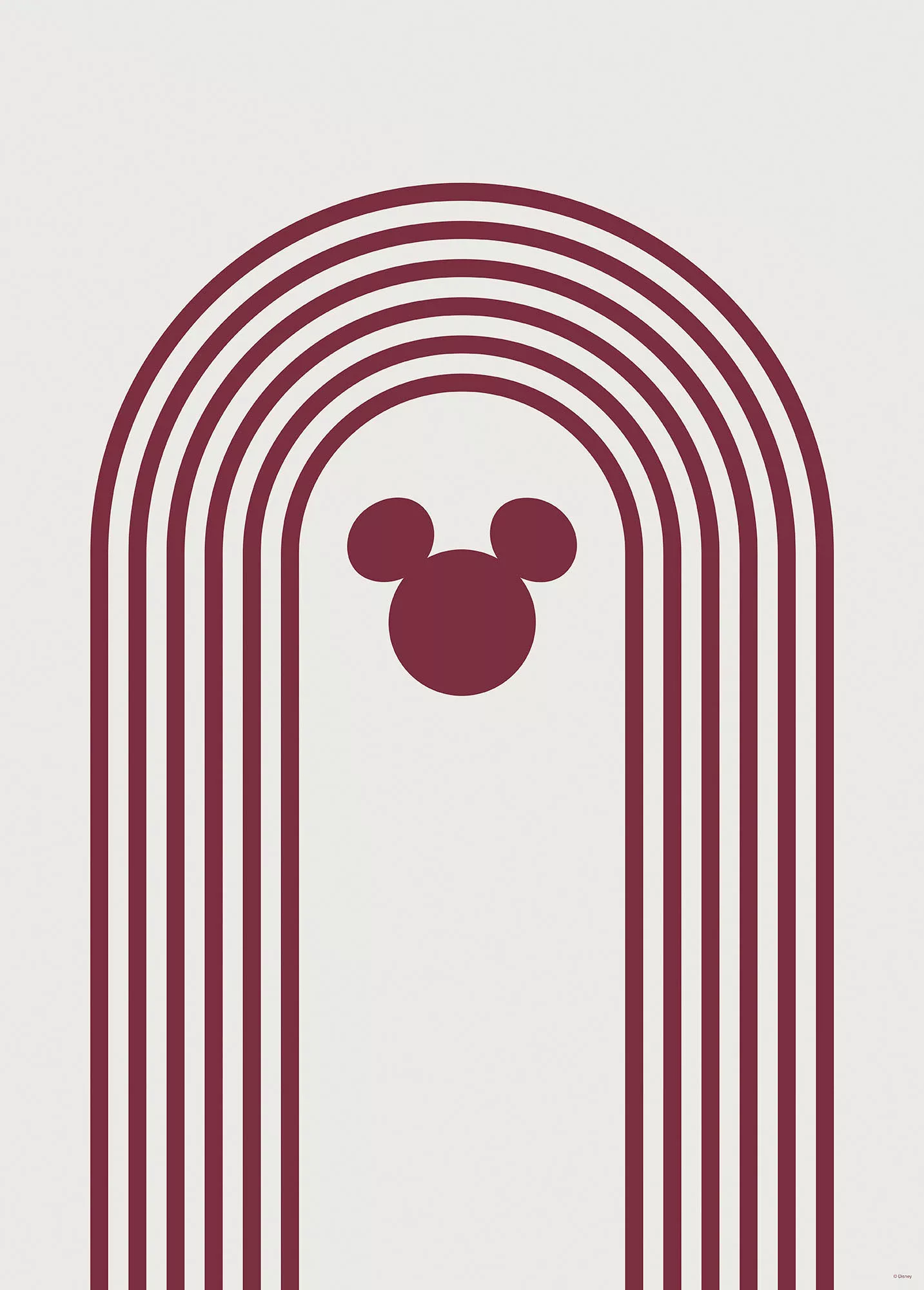 Komar Wandbild "Minimal Mickey", (1 St.), Deutsches Premium-Poster Fotopapi günstig online kaufen