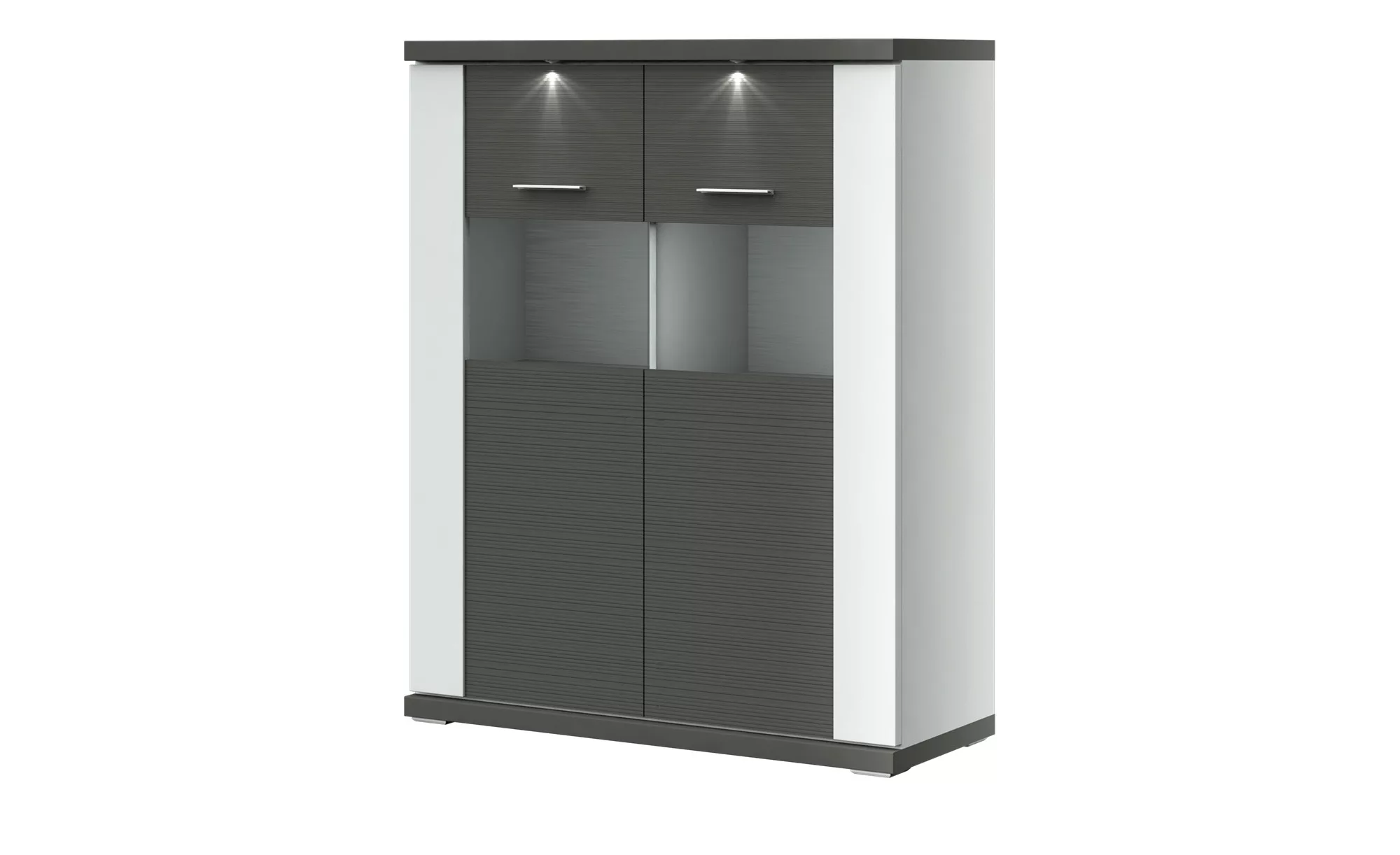 uno Highboard   Titan ¦ grau ¦ Maße (cm): B: 106 H: 131 T: 42.0 Kommoden & günstig online kaufen