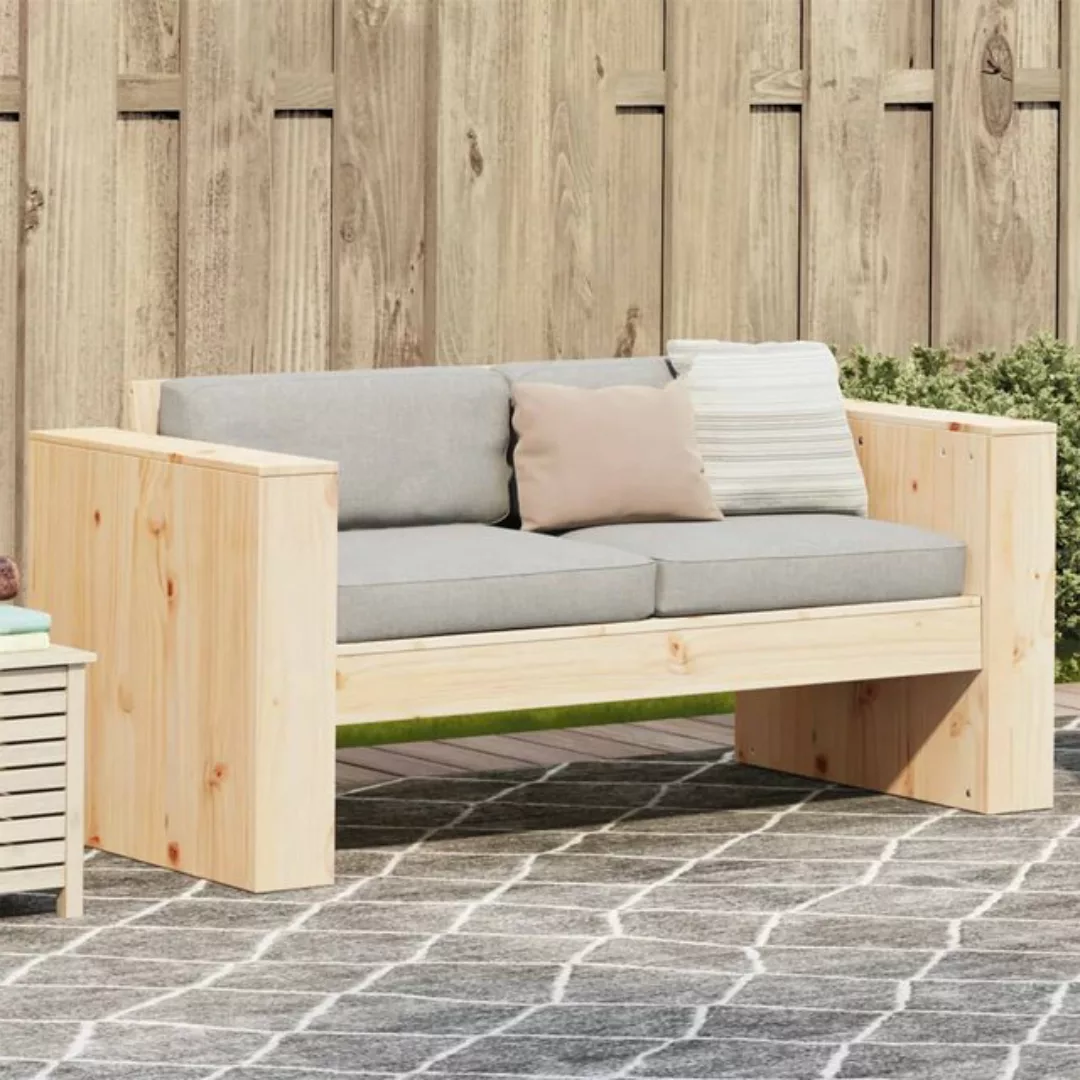 vidaXL Loungesofa Gartensofa 2-Sitzer 134x60x62 cm Massivholz Kiefer günstig online kaufen