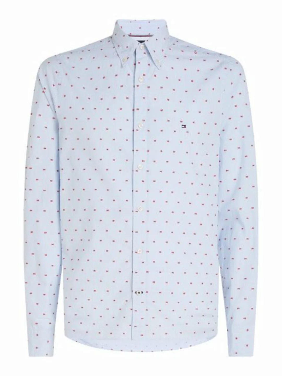 Tommy Hilfiger Langarmhemd FIL COUPE SF SHIRT mit durchgehender Knopfleiste günstig online kaufen