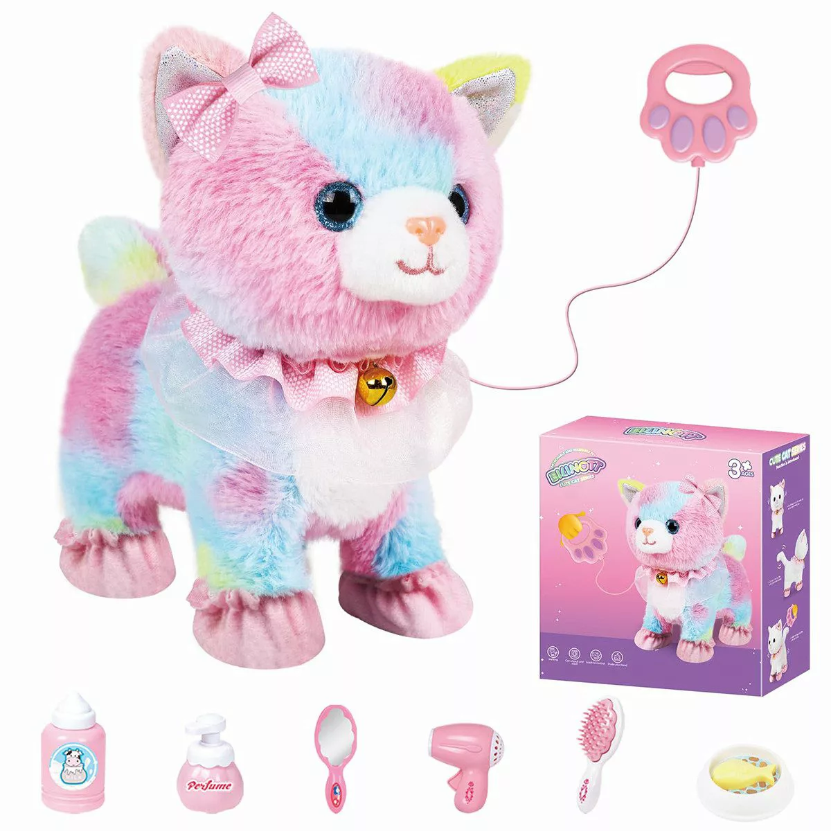 DOPWii Tierkuscheltier Plüschtiere,Berührungs- und sprachgesteuertes fernge günstig online kaufen