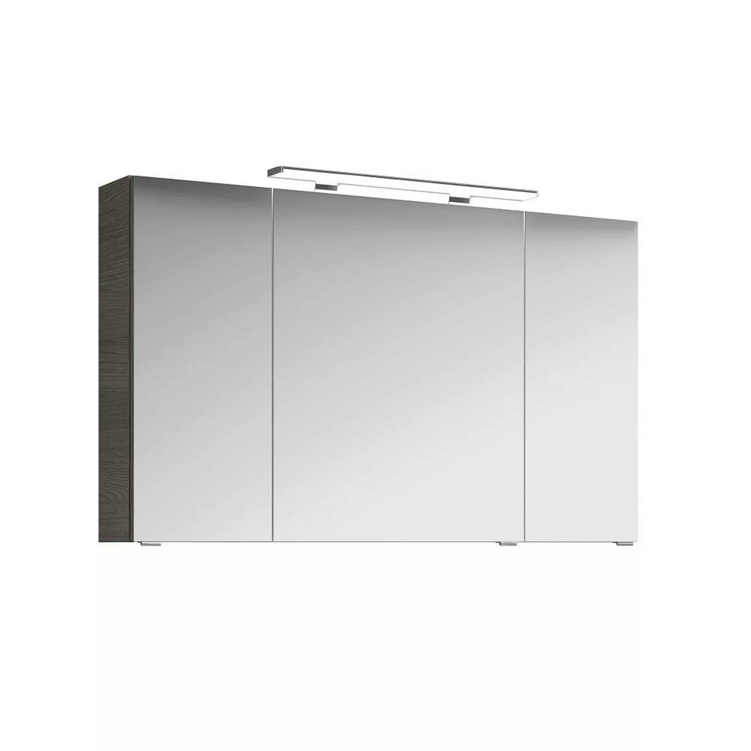 Badezimmer Spiegelschrank FES-4010-66 3-türig mit Kopus Graphit Struktur qu günstig online kaufen