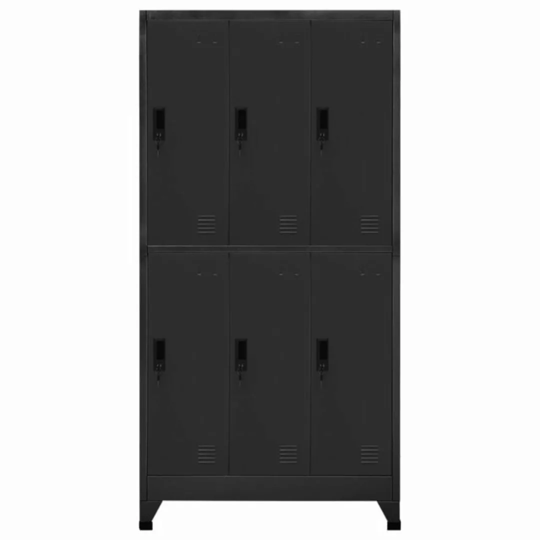 vidaXL Mehrzweckschrank Schließfachschrank Anthrazit 90x45x180 cm Stahl günstig online kaufen