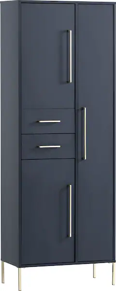 welltime Garderobenschrank "Kent mit goldfarbenen Griffen", Breite 67,1 cm, günstig online kaufen