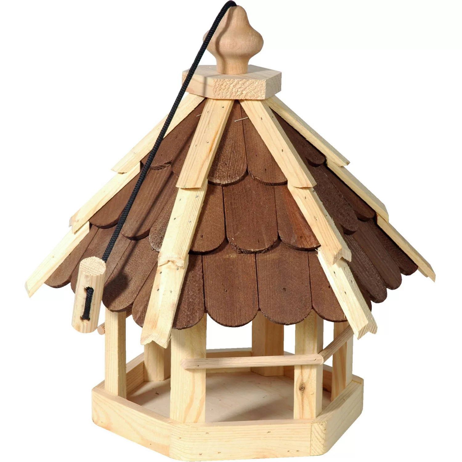 Dobar Vogelfutterhaus mit Holzschindeln günstig online kaufen