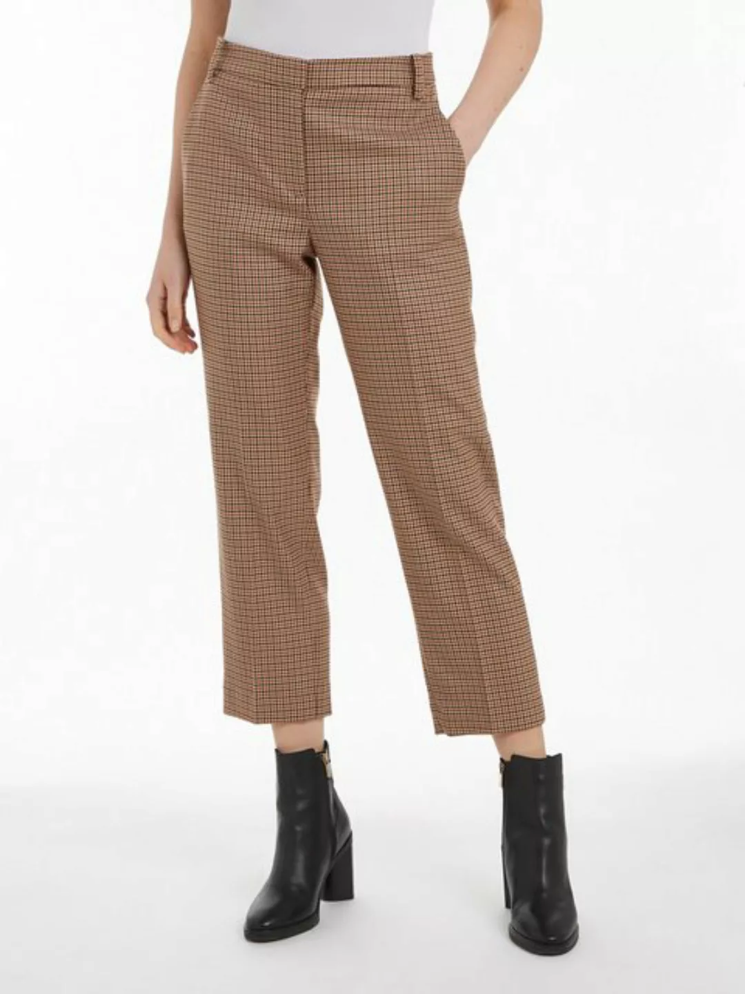 Tommy Hilfiger Webhose CORE CHECK SLIM STRAIGHT PANT im Karodessin günstig online kaufen