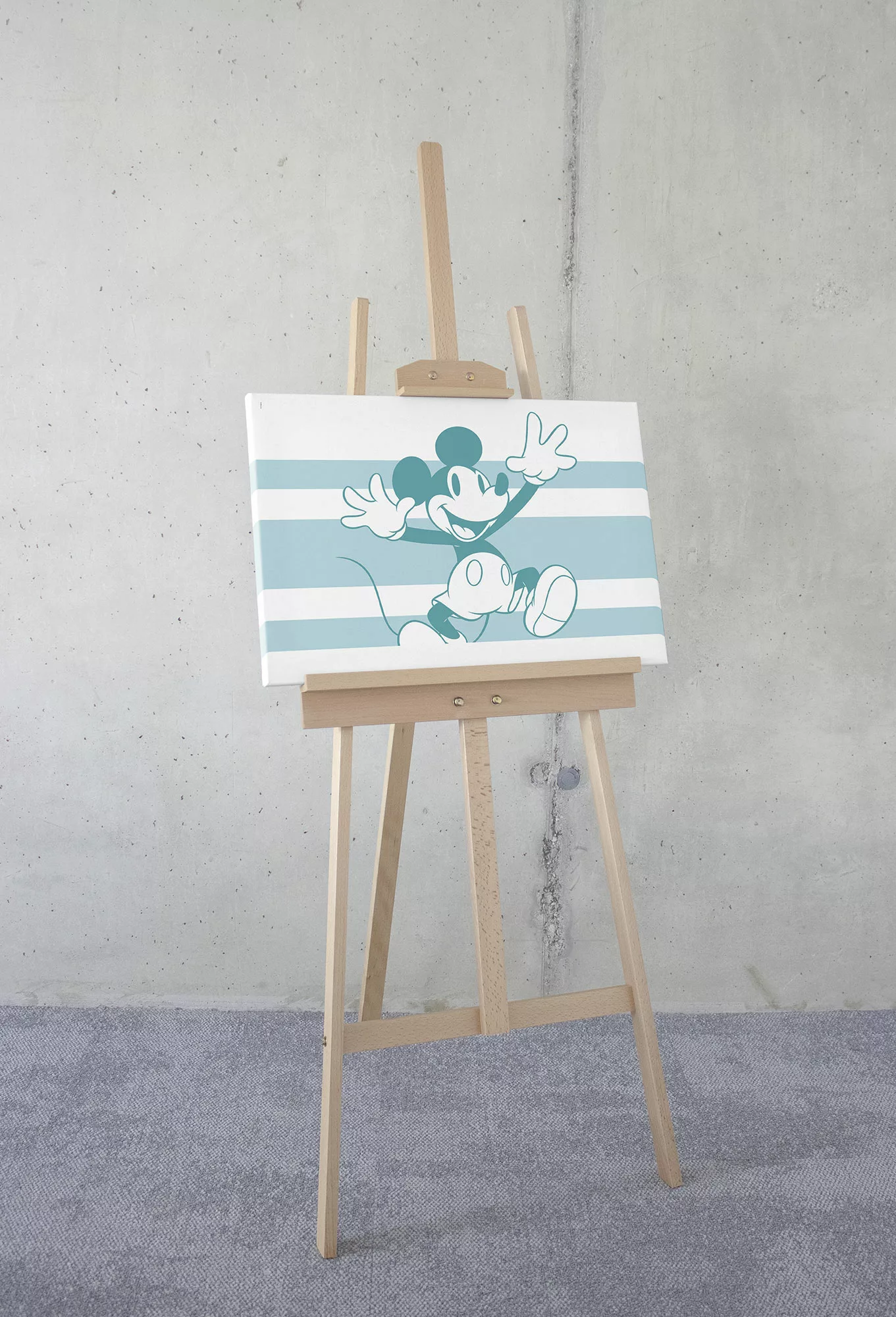 Komar Leinwandbild "Mickey Playful - Größe 40 x 60 cm", Natur, (1 St.), Kei günstig online kaufen