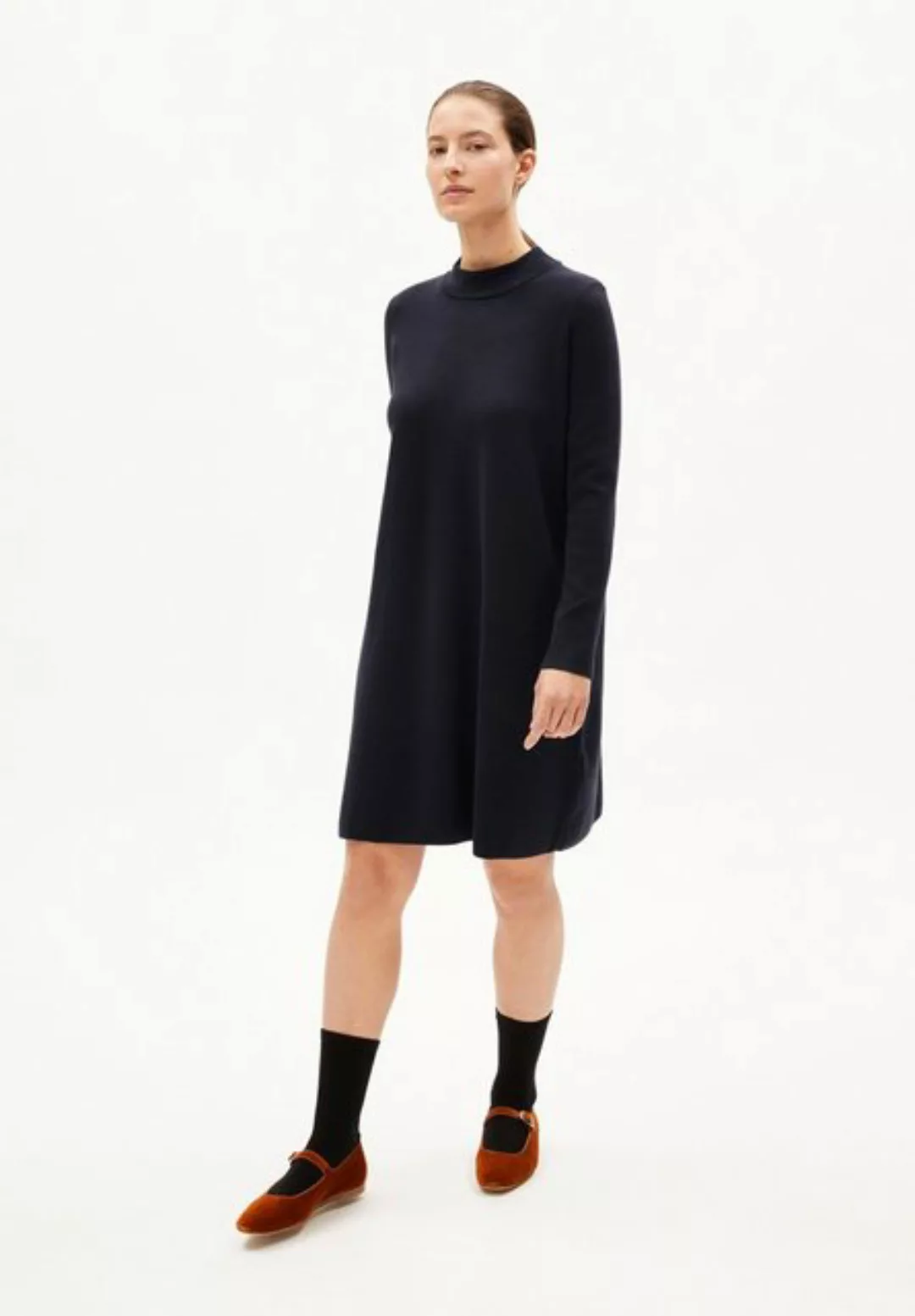 Friadaa - Damen Strickkleid Aus Bio-baumwolle günstig online kaufen