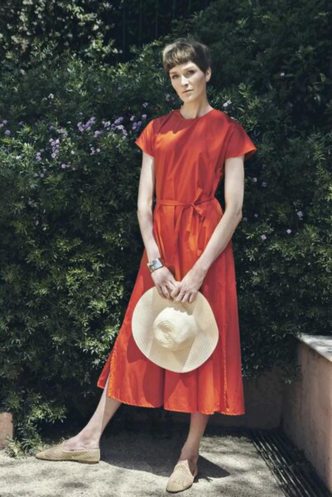 Dress Nina Red - Damenkleid Aus Bio-baumwolle günstig online kaufen