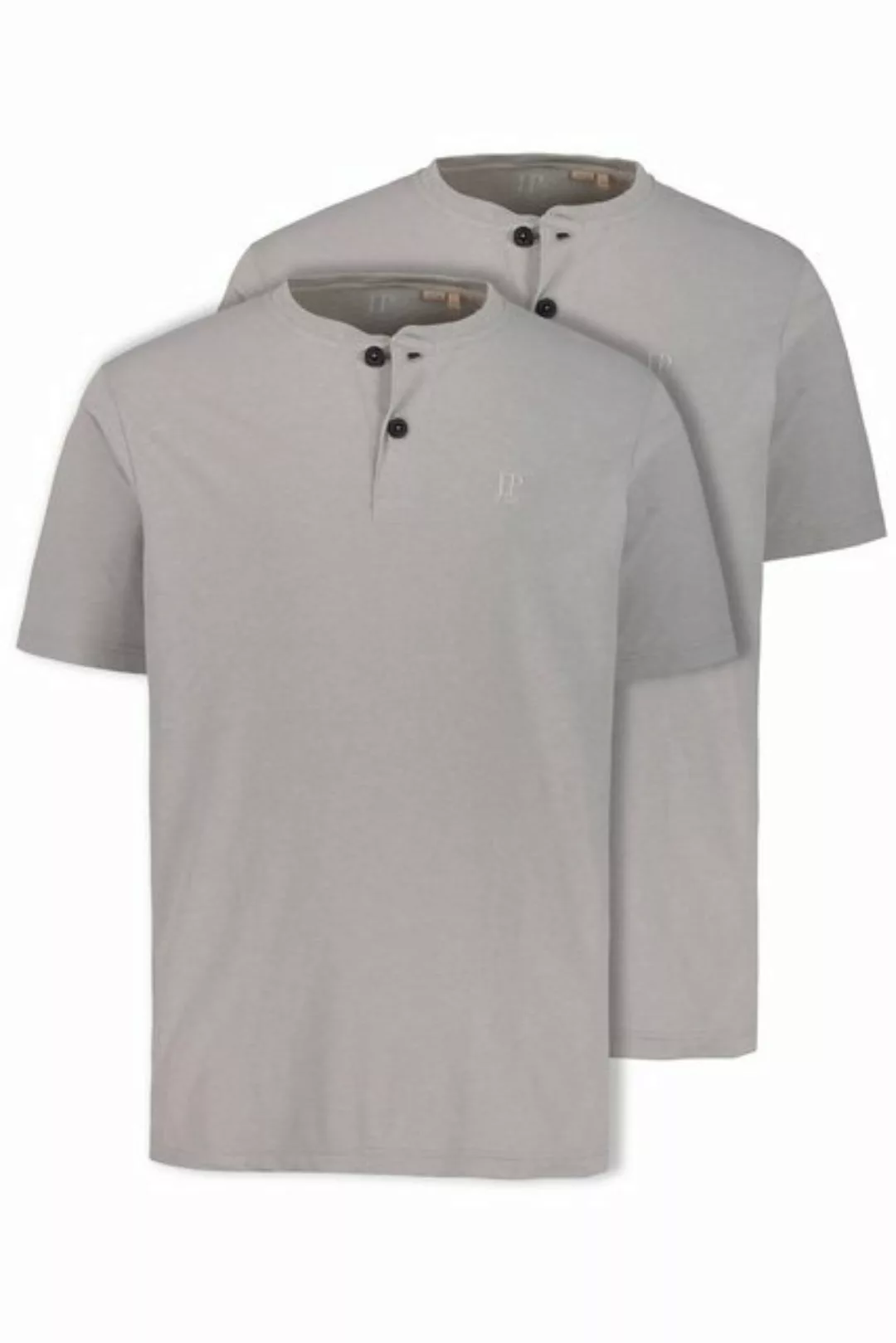 JP1880 T-Shirt Henleys Basic 2er-Pack Rundhals Knopfleiste (2-tlg) günstig online kaufen
