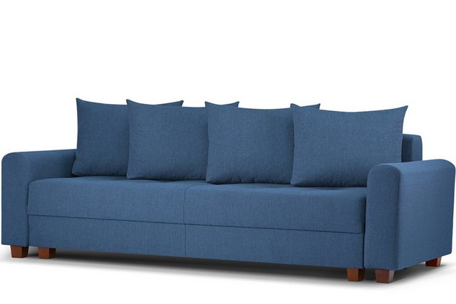 KONSIMO Schlafsofa REVO Schlafsofa mit bettkasten, Massivholzbeine, strapaz günstig online kaufen