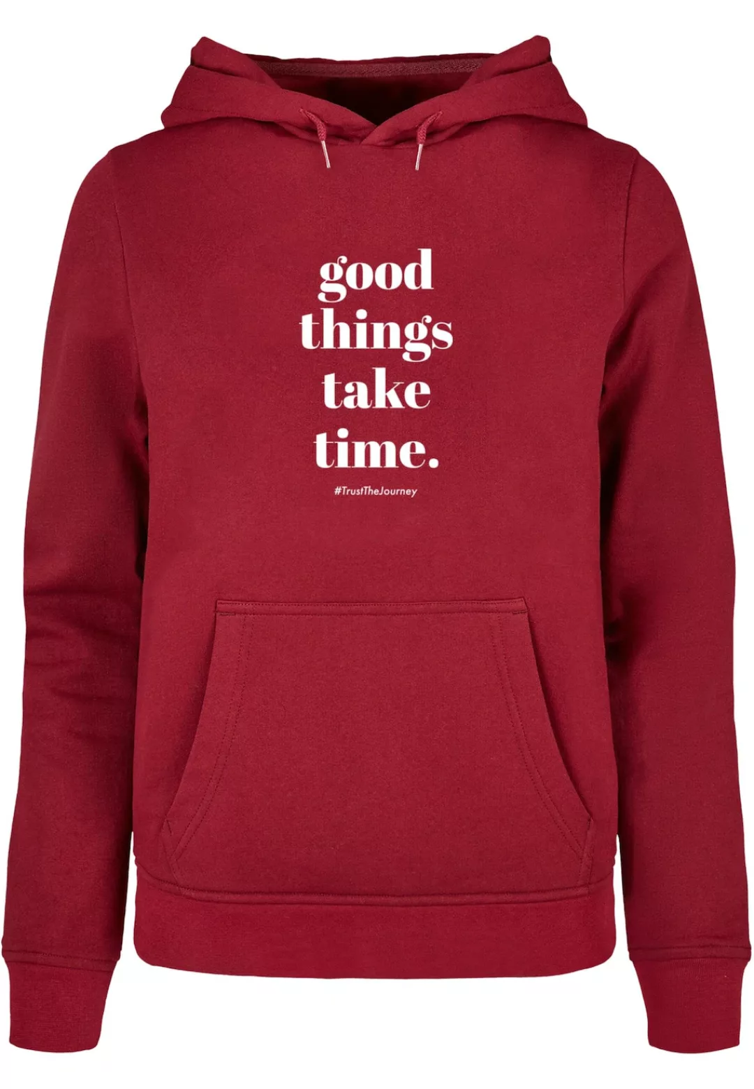 Merchcode Kapuzenpullover "Merchcode Damen Ladies Good Things Take Time Bas günstig online kaufen