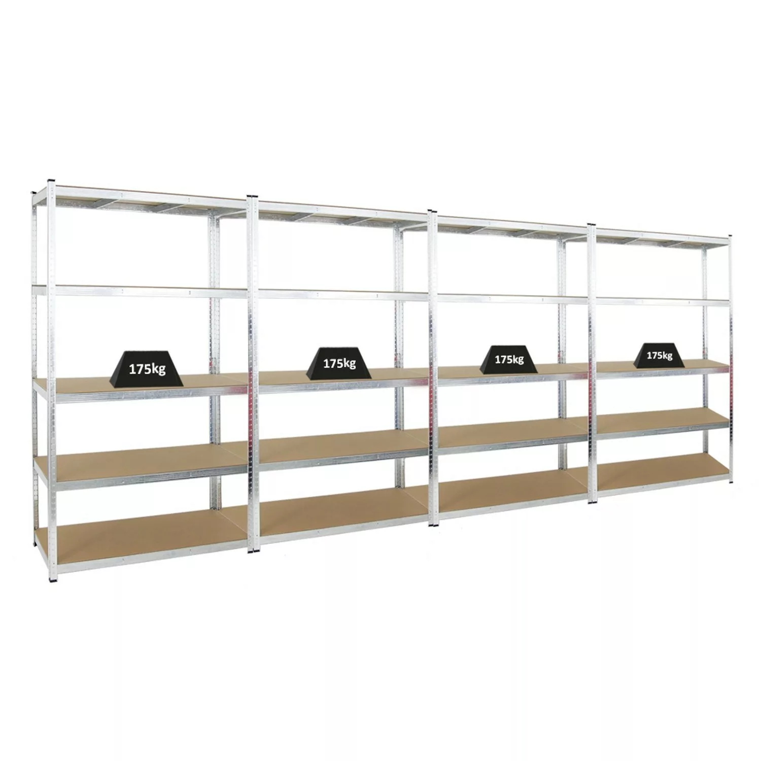 PROREGAL Mega Deal 4x Schwerlastregal Giant Ragnar HxBxT 200 x 120 x 50 cm günstig online kaufen