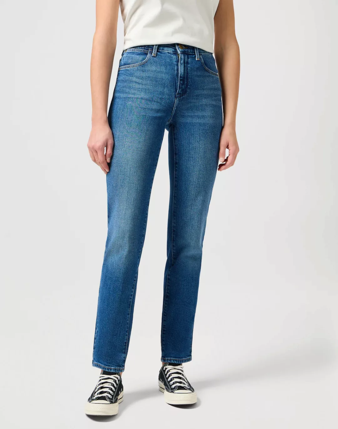 Wrangler Damen Jeans BOOTCUT - Blau - Raven günstig online kaufen