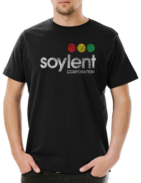 Urban Backwoods Print-Shirt Soylent Corporation Herren T-Shirt Green Firma günstig online kaufen