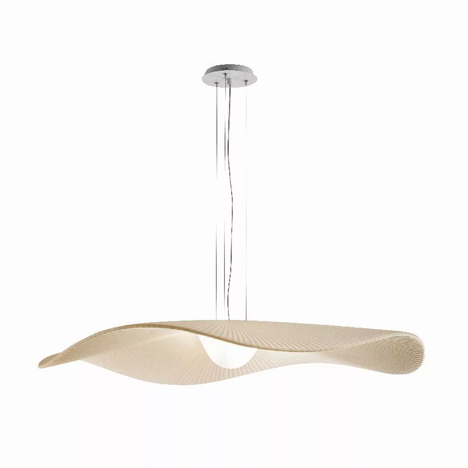 Bover LED-Hängelampe Mediterránia, weiß/creme, Ø 105 cm günstig online kaufen