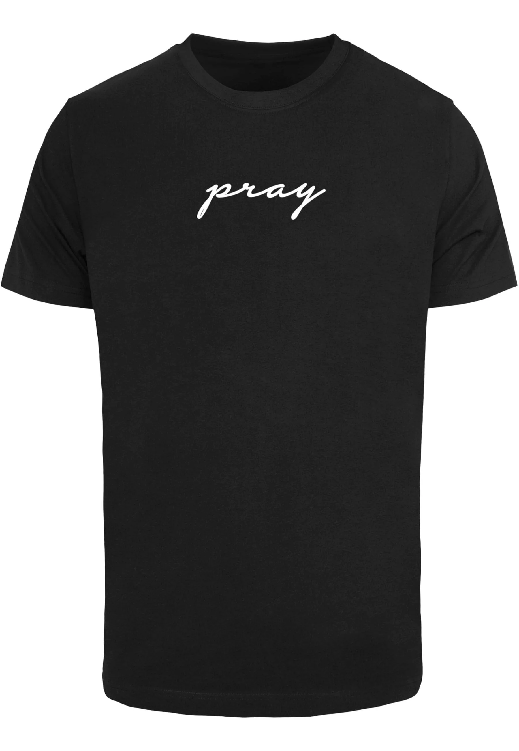 MisterTee T-Shirt "MisterTee Herren Pray EMB Tee" günstig online kaufen