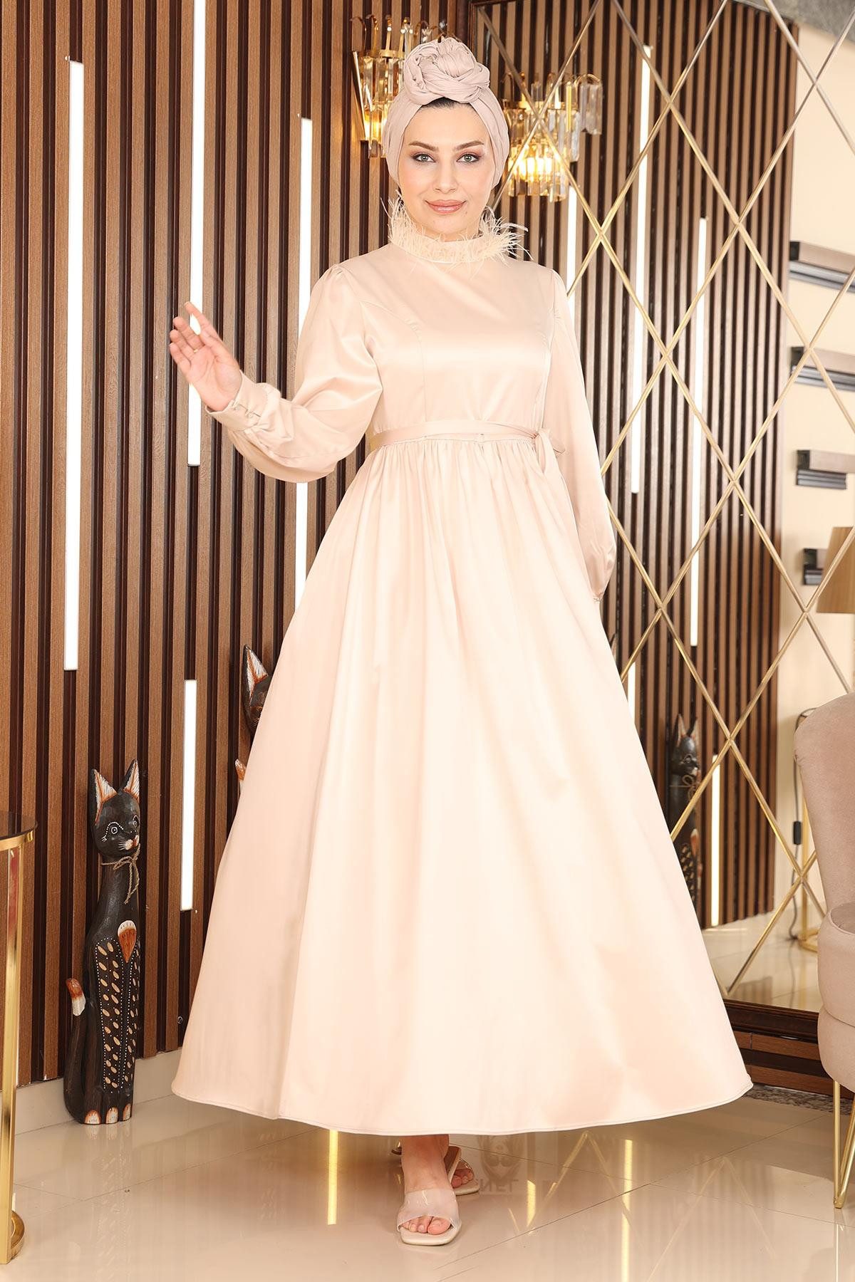 MODAMİHRAM Midikleid Abendkleid mit Details günstig online kaufen