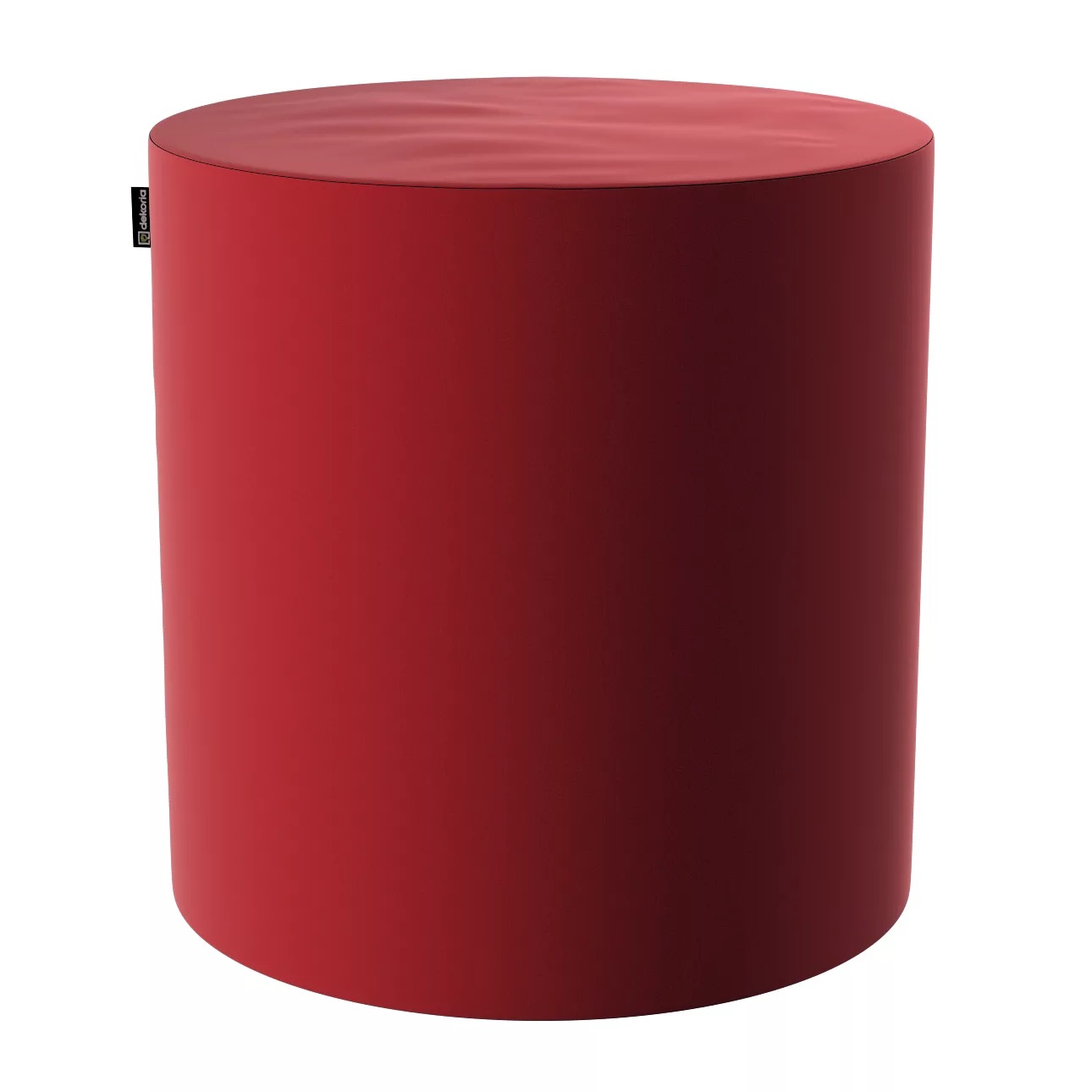 Pouf Barrel, rot, ø40 cm x 40 cm, Velvet (704-15) günstig online kaufen