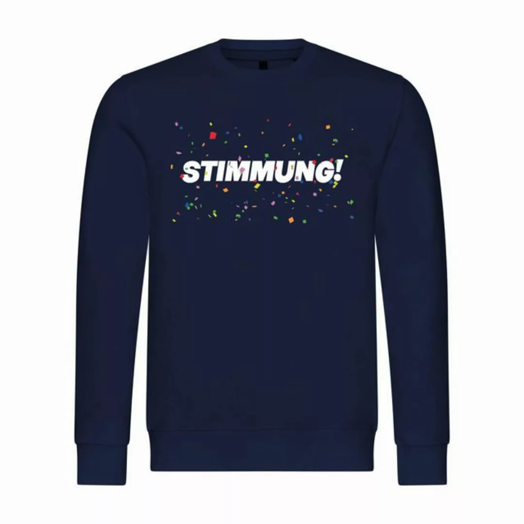 deinshirt Rundhalspullover Herren Sweatshirt STIMMUNG Konfetti Mit Print Mo günstig online kaufen