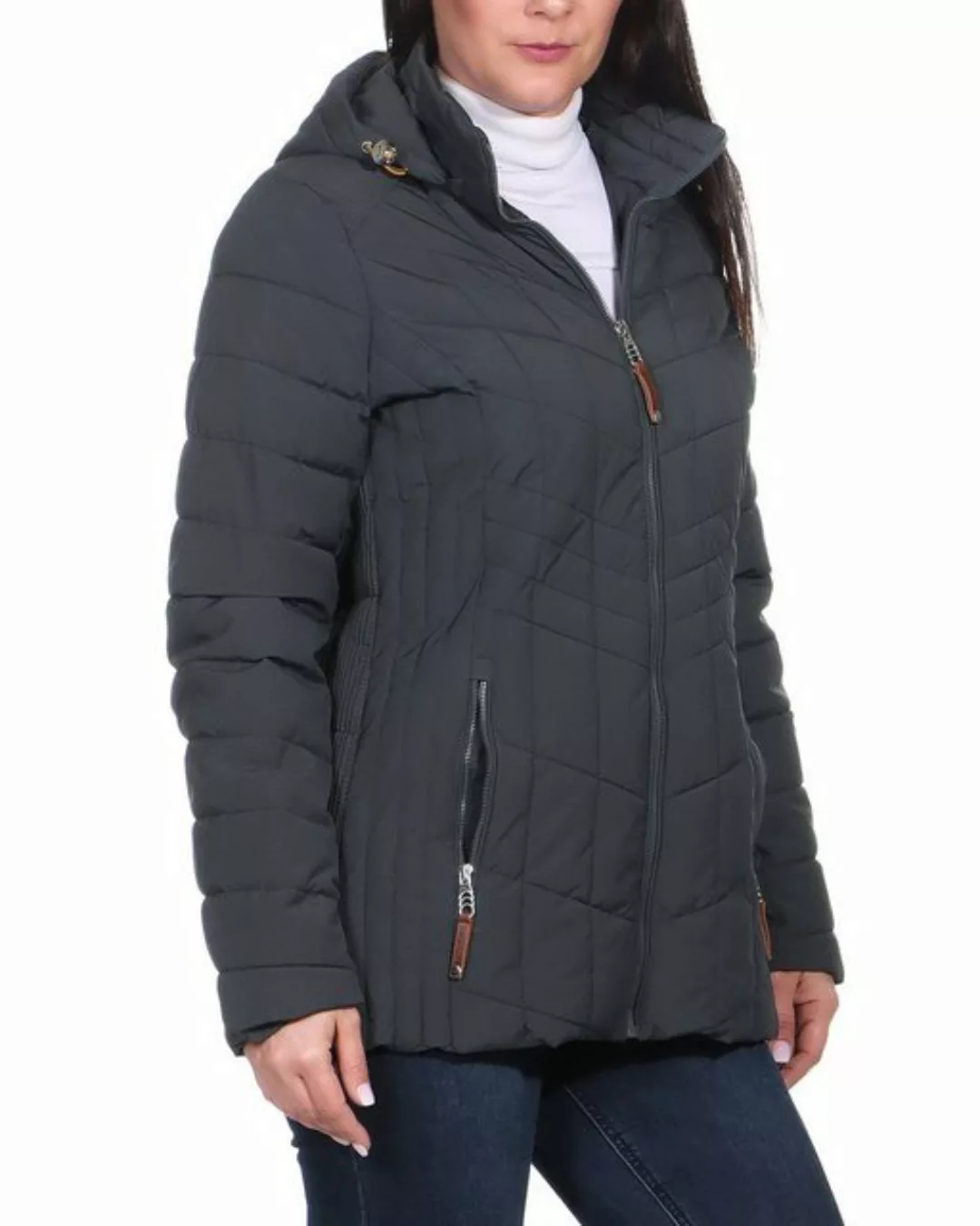 Aurela Damenmode Winterjacke Kuschelige Steppjacke mit Innenfell für Damen günstig online kaufen