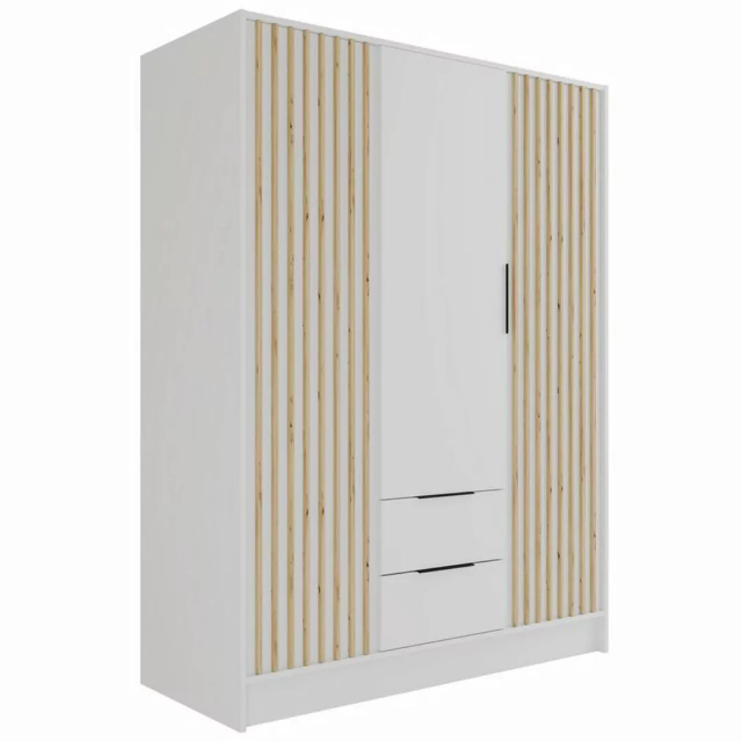 ALTDECOR Drehtürenschrank NELIA (Kleiderschrank Aluminium-Leisten Lamelle) günstig online kaufen